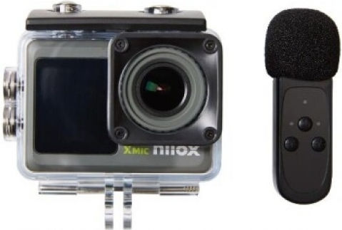 Nilox NXACXMIC Action Camera 4K Ultra HD Underwater (with Case) with Screen 2" Black