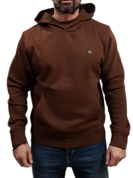Jack & Jones Sweat Potting Soil - Brown с Качулка