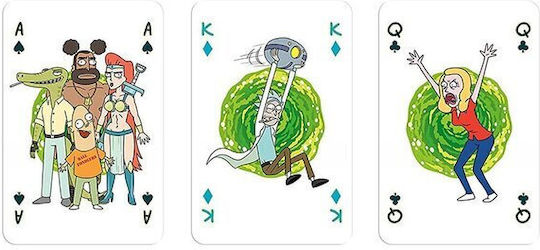 Waddingtons Rick and Morty Collectible Playing Cards 1pcs Laminated for Poker