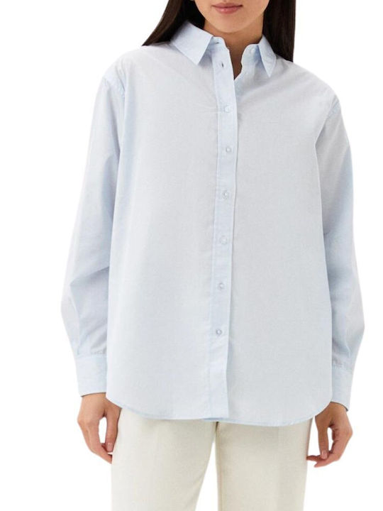 Women's Long Sleeve Shirt Light Blue