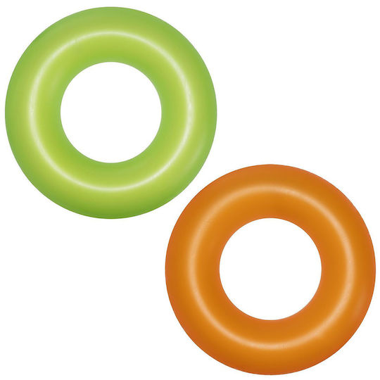 Bestway Inflatable Kids' Swim Ring with Diameter 91cm. from 10 Years Old Green