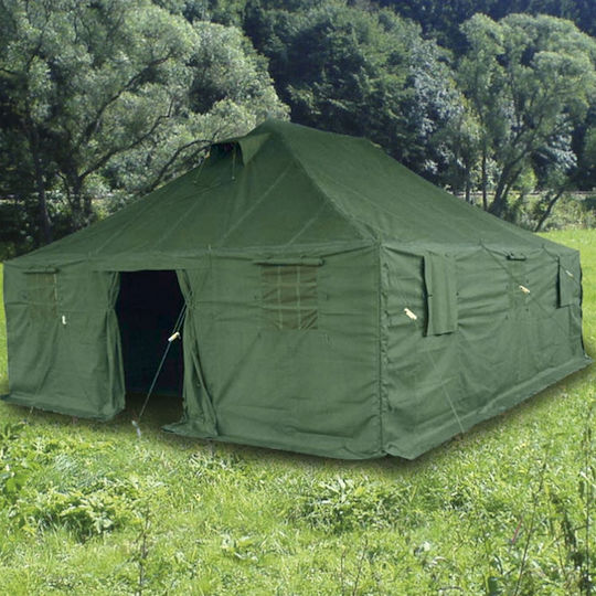 Mil-Tec Καλοκαιρινή Σκηνή Camping Χακί για 10 Άτομα 600x500x320εκ.