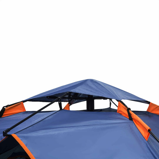 Inca Harmonia Automatic Camping Igloo Tent Blue with Double Cloth 3 Seasons for 4 People 220x220x150cm