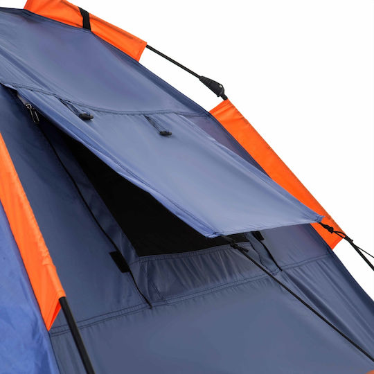 Inca Harmonia Automatic Camping Igloo Tent Blue with Double Cloth 3 Seasons for 4 People 220x220x150cm