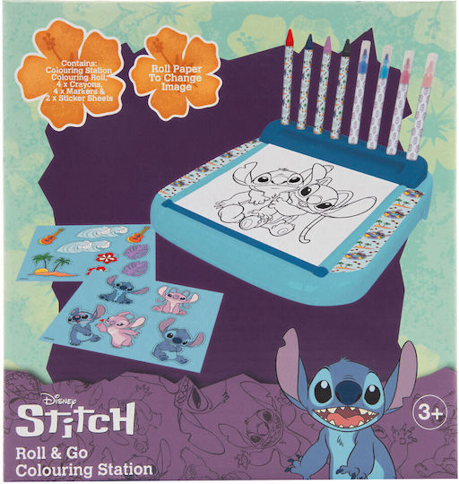 Disney Stitch Roll & Go Colouring Station