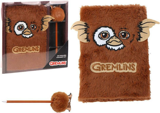 Gremlins Kinder Schreibwaren-Sets A5 Notizbuch + Pompom Stift