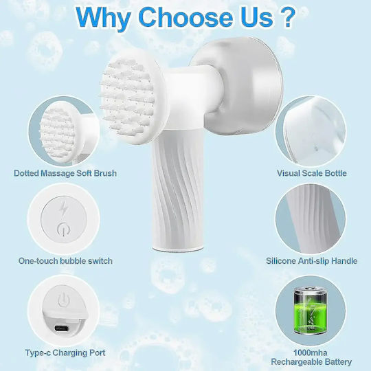 Automatic Bath Brush for Pets Soap Dispenser