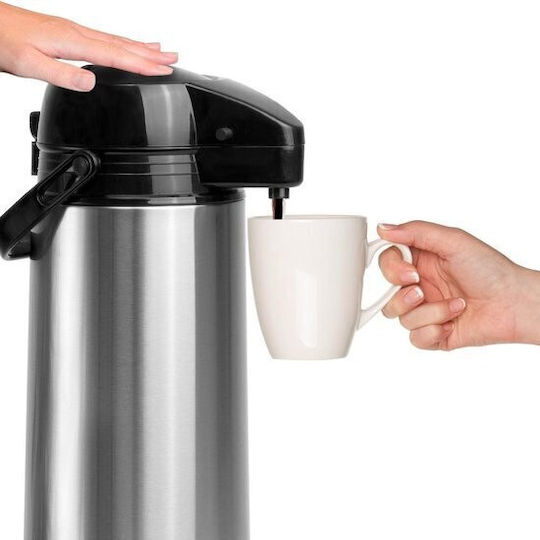Excellent Houseware S7900876 Container with Faucet Thermos Stainless Steel 1.8lt Silver