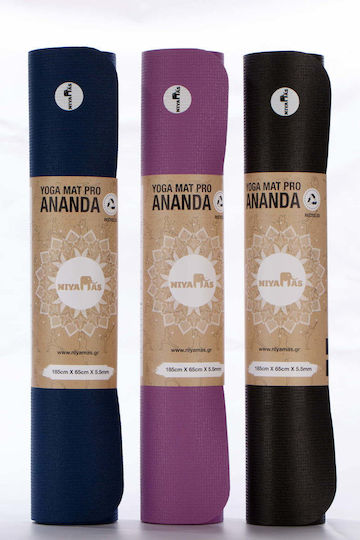 Yoga Mat Niyamas Pro Ananda Purple 185x65x0.6cm