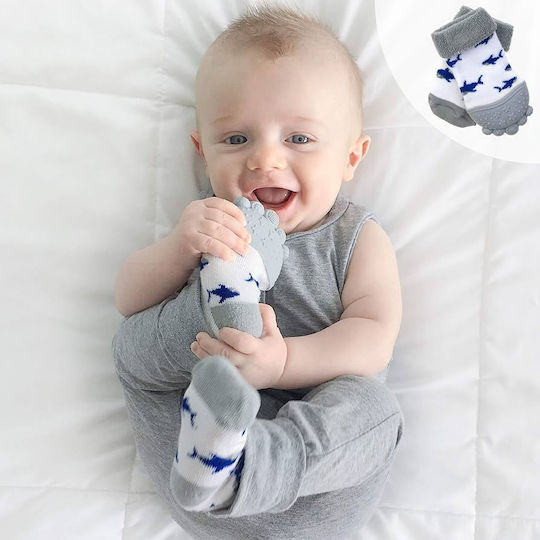 Nuby Socks Μασητικό Γάντι Οδοντοφυΐας από Καουτσούκ για 3 m+ 2τμχ