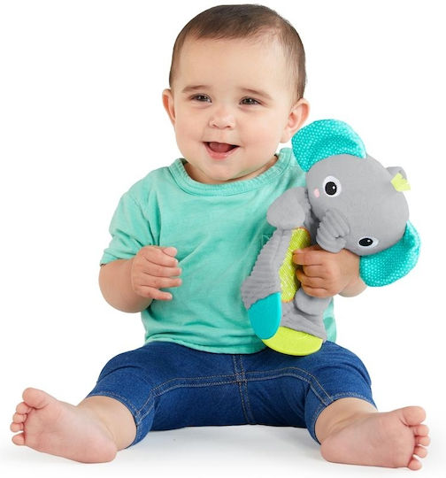 Jucărie de dentiție din pluș Bright Starts Elefant pentru bebeluși