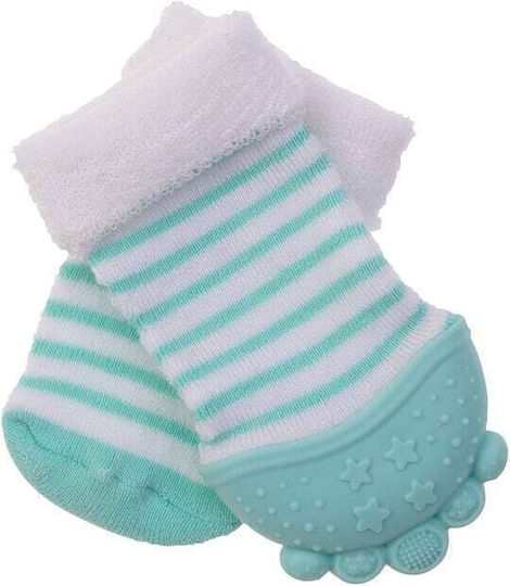 Nuby Socks Teething Glove Silicone for 3 Months+ 2 Pieces