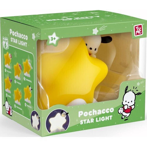 YuMe Toys Kinder Dekorative Lampe Hello Kitty & Friends - Pochacco Gelb 5x5x9εκ.