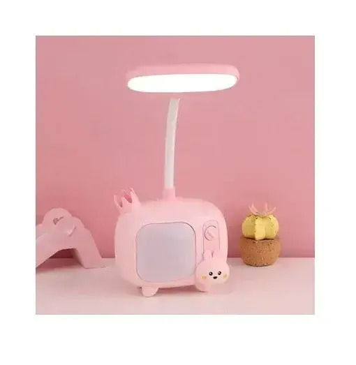 Aerbes LED Kinder Schreibtischlampe Rosa 10x8x14εκ.