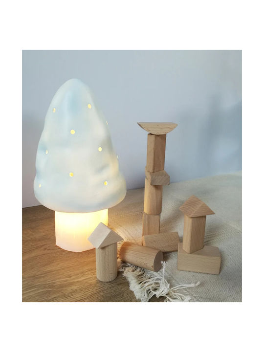 Egmont Led Kids Decorative Lamp Egmont Green 15x15x28εκ.