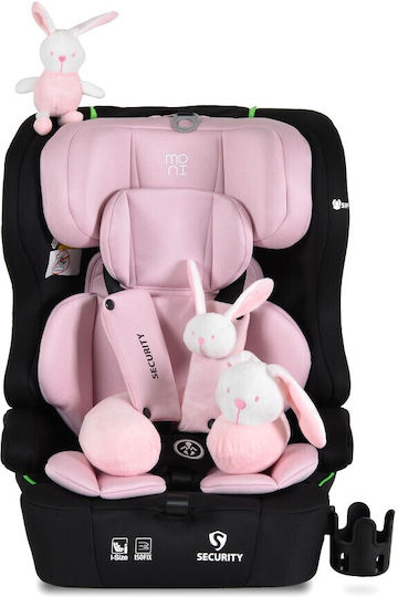 Moni Security Baby Car Seat i-Size with Isofix Baby Pink 9-36 kg