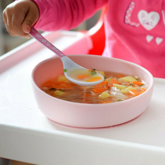 Doidy Baby Food Bowl made of Silicone Red