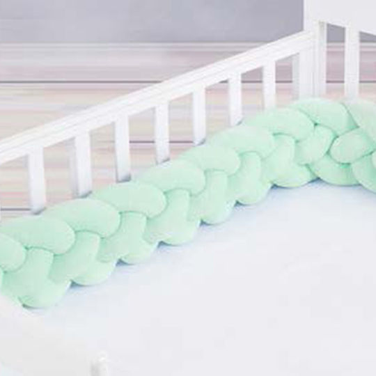 Palamaiki Crib Bumpers Braided Inside Aqua 20x220cm