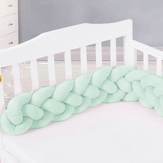 Palamaiki Crib Bumpers Braided Inside Aqua 20x220cm