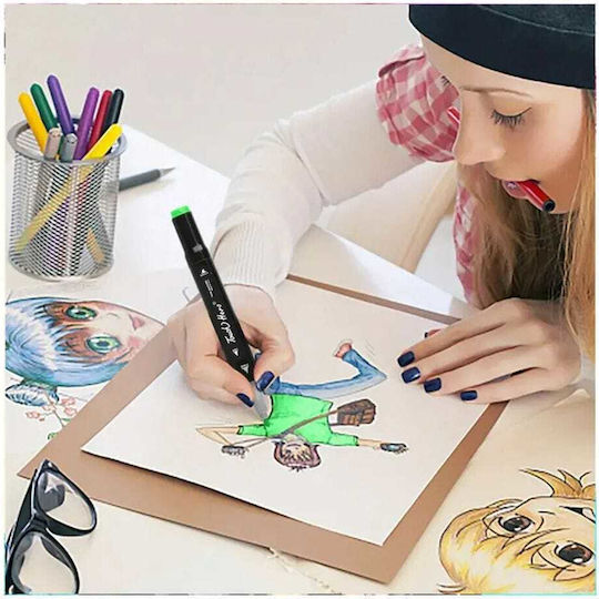 Permanent Drawing Markers Double Tip Set 262pcs