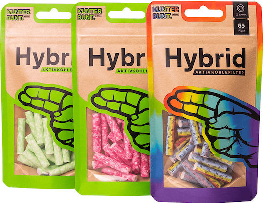 Hybrid Filters Magenta Slim Ενεργού Άνθρακα 55 Φιλτράκια