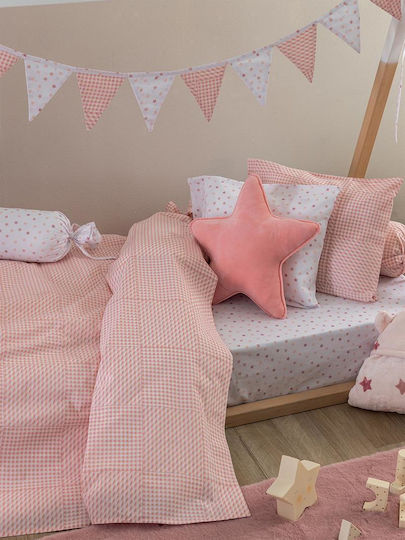 Palamaiki Bettlaken Einzeln Baumwolle BB101 Rose 170x260cm