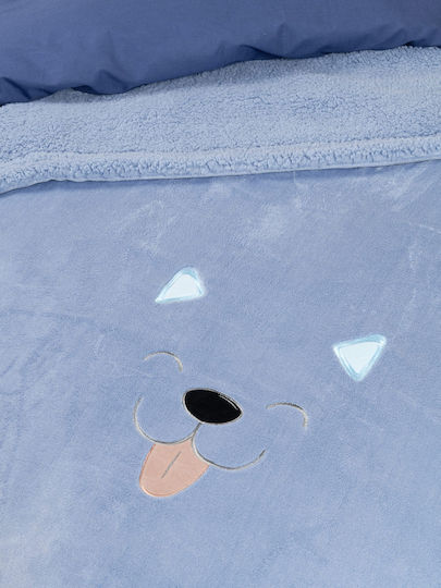 Nima Blanket Velvet Blue 220x160cm
