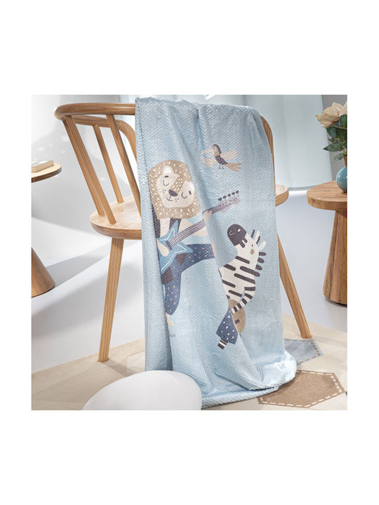 Saint Clair Decke Ultrasoft Jazz Raf Blau 160x220cm