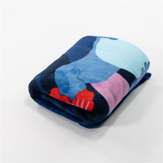 Aymax Κουβέρτα & Stitch Navy Μπλε 150x110εκ.