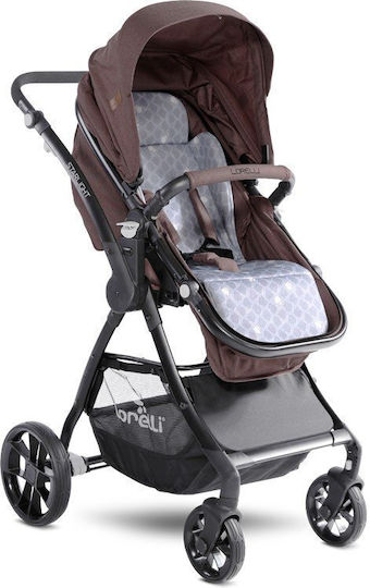 Lorelli Starlight Verstellbar 2 in 1 Baby Kinderwagen Beige 12.55kg