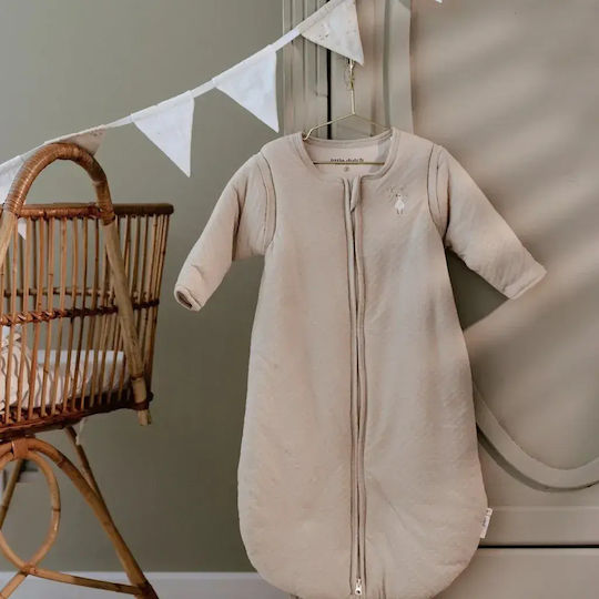 Little Dutch Winter Sleeping Bag Little Dutch Soft Beige with Detachable Sleeves