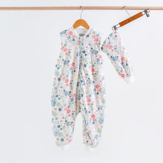 abo Spring Baby Sleeping Bag with Detachable Sleeves Flowers And Watermelon