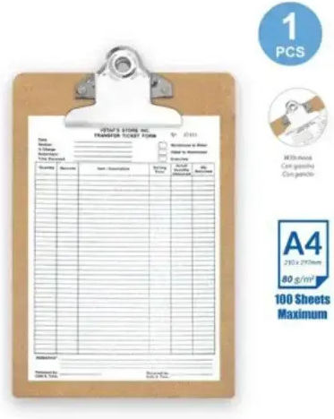 Motarro Clipboard with Clamp Conference for Paper A4 Beige Motarro MQ002-2 1pcs