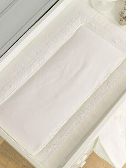 Funna Baby Mattress with Cover Premium made of Fabric White 50x80cm