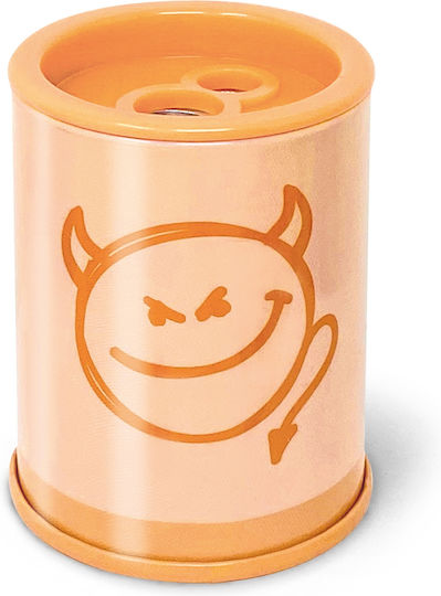 Pencil Sharpener 2 Holes Container Pastel 6 Models 24 Pcs Display