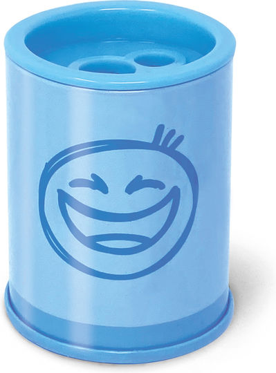 Pencil Sharpener 2 Holes Container Pastel 6 Models 24 Pcs Display