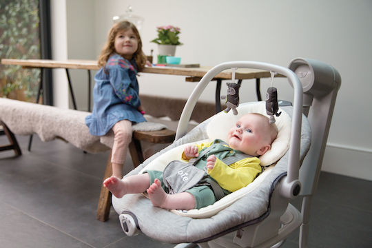 Joie Electric Baby Relax Swing Serina with Music and Vibration Gray for Child up to 9kg