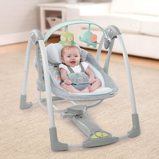 Ingenuity Ηλεκτρικό Relax Μωρού Κούνια Swing 'n Go με Μουσική Γκρι