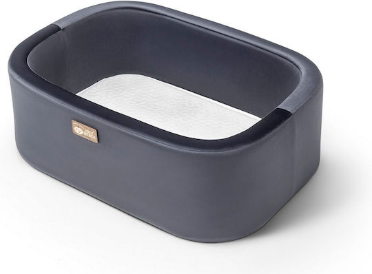 Hanah Home Leagăn cu Saltea Black-Natural