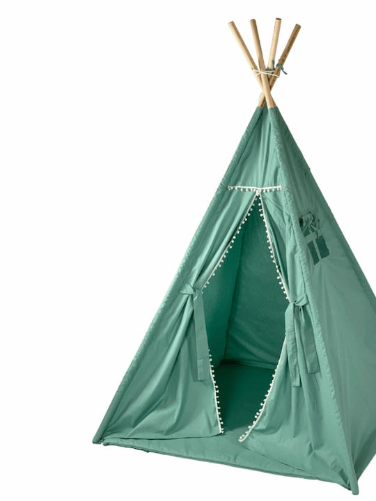 Velvet White Cort pentru Copii Indian Verde