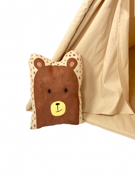 Velvet White Παιδική Σκηνή Ινδιάνικη Bear Μπεζ