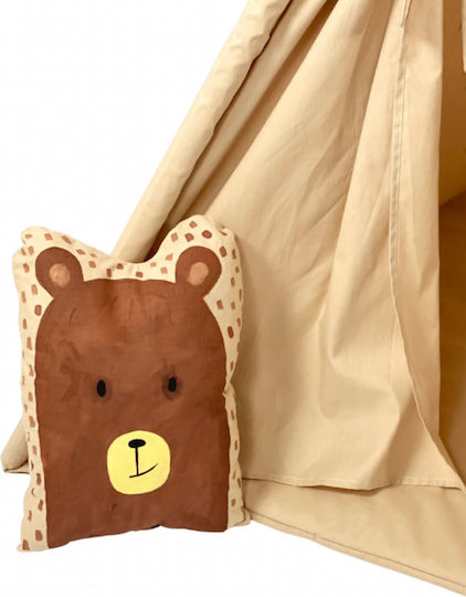 Velvet White Παιδική Σκηνή Ινδιάνικη Bear Μπεζ