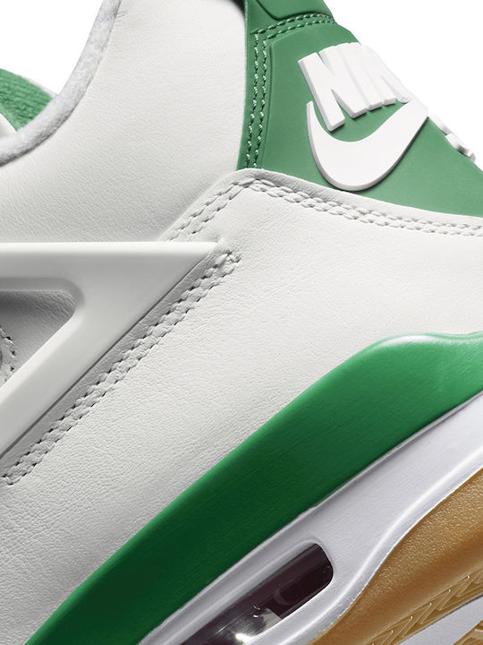 Air  4 Retro SB Herren Stiefel Sail / Pine Green / Neutral Grey / White