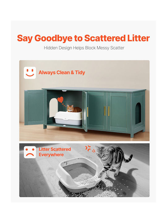 Wooden Sideboard Blue