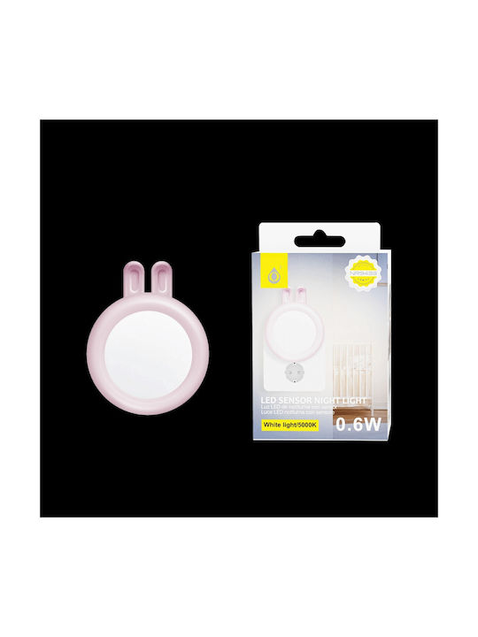 Moveteck Nursery Night Light LED Power Pink with Sensor