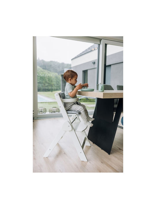 FreeOn Finny Fold Foldable Baby Highchair with Adjustable Height Gray