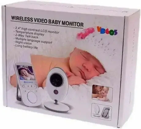 VB-605 Wireless Baby Monitor with Camera & Screen 2.4" , Two-way Communication & Lullabies