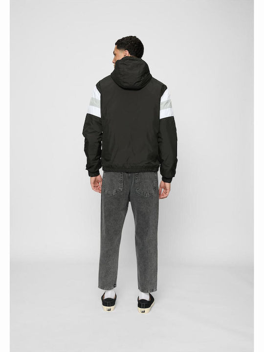 Jacke Winddicht Black/lightasphalt/white