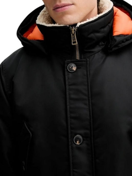 Geacă Parka De Iarnă Neagră