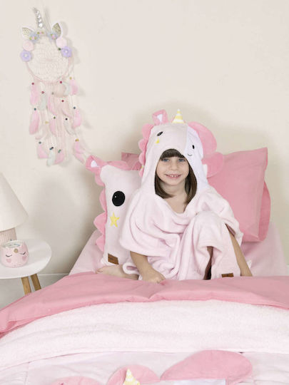 Nima Kids Детско Пончо С Качулка 60x60 Unicora